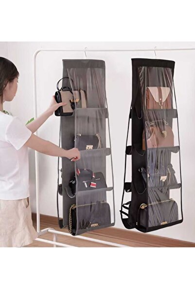 VERK Set 2 Organizatoare Premium 8 buzunare transparente, pentru genti si pan...