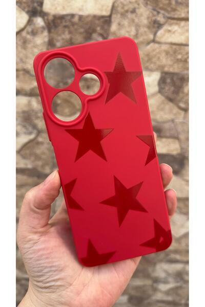 Vip Case Redmi 13 4g Compatible Red Star Silicone Shock Absorbing Classic Pro...