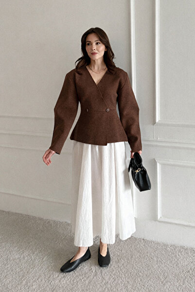 VESNA Kruvaze Kaplamalı Triko Ceket