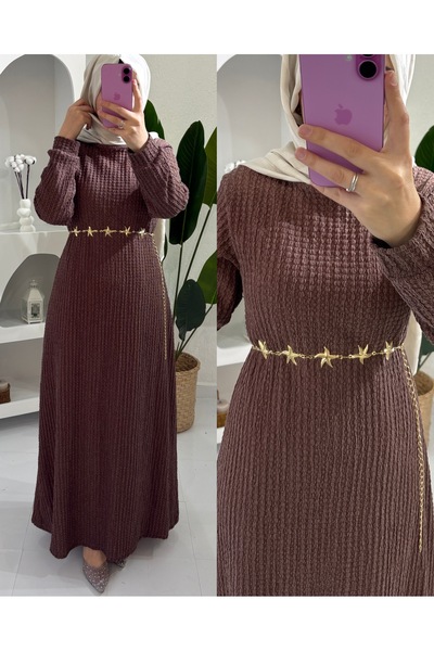 STİLSEN Star Belt Detail Boydan Dress