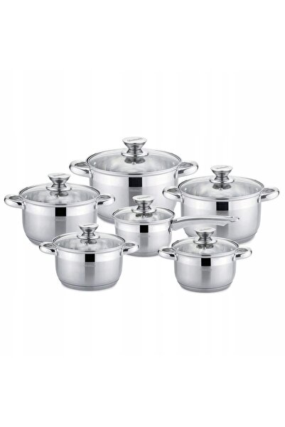 Kamille Σετ 6 τεμαχίων από ανοξείδωτο ατσάλι με καπάκια, 1,16 L, 1424 cm, αση...
