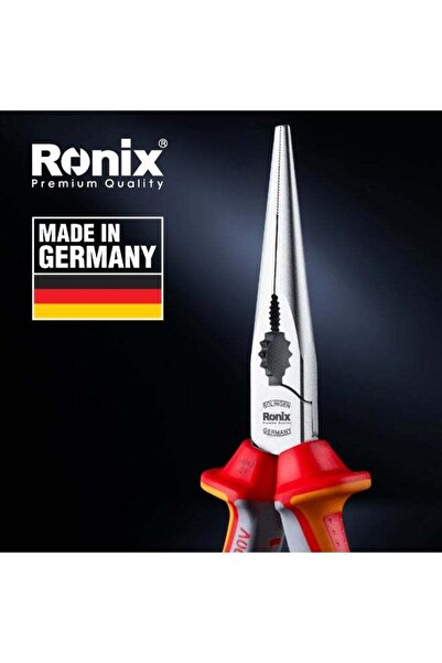 Ronix كماشة طويلة الأنف من نوع VDE مقاس 8 بوصات