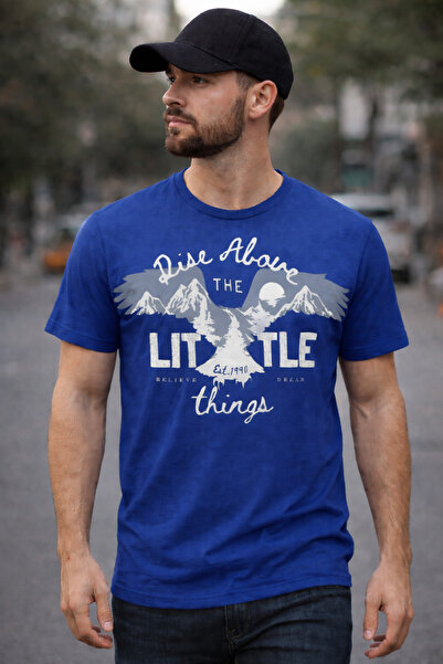 herkesemoda Litte Things Basic T-Shirt with Text Detail