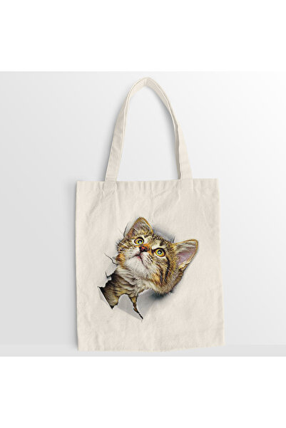 Kartier Cute Cat 2 canvas bag