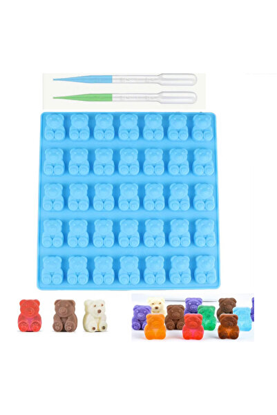 Şenhomee Epoxy Silicone Haribo Teddy Bear Jelly Bean Mold Candy Chocolate Mol...