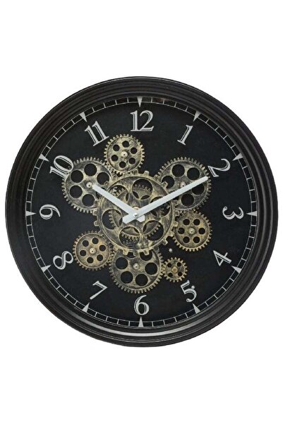 Generic Mely Unique Design Round Mechanical Analog Wall Clock with Visible Ge...