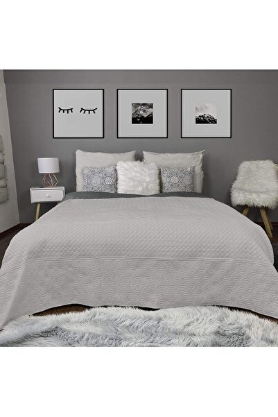 Homelevel Reversible bed or sofa cover, 170 x 220 cm, quilted, double-sided, ...