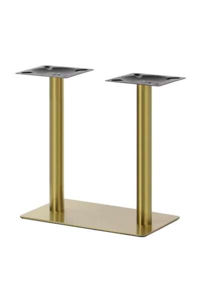 2home Picior de masă, dreptunghiular, auriu, 40x70cm