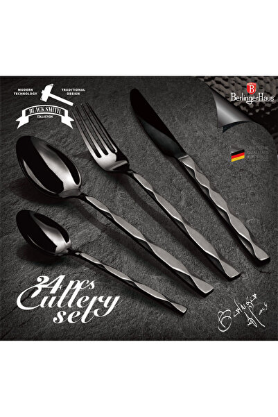 Berlinger Haus Cutlery Set of 24 Pieces BH/2622 Mirror Black