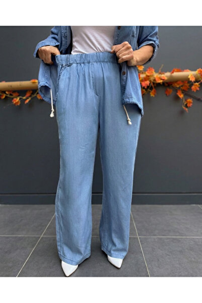 DenizEge Liyosel Boru Paça Jeans Ice Blue