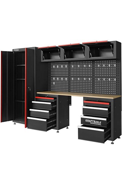 Kraft Extendable professional tool furniture set, cabinets and shelves includ...