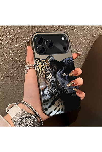 Caseji iPhone 17 Pro Max Compatible Leopards Luxury Shock-Absorbing Phone Cas...