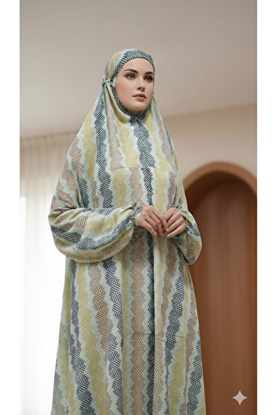 Maison Emarat Prayer Dress / Namazi/ Libs Salah with Integrated Khimar