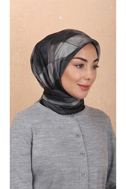 locella Lo'cella Pamuklu Soft Eşarp 4543-6 Siyah