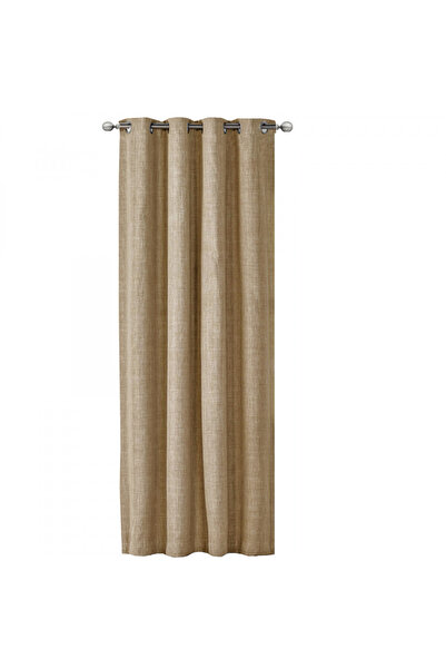 JEMIDI Elfie Opaque curtain with rings, 140 x 245 cm, Brown, Polyester, 55279...