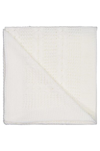 Civil Baby Braided Straight Hair Blanket - Ecru