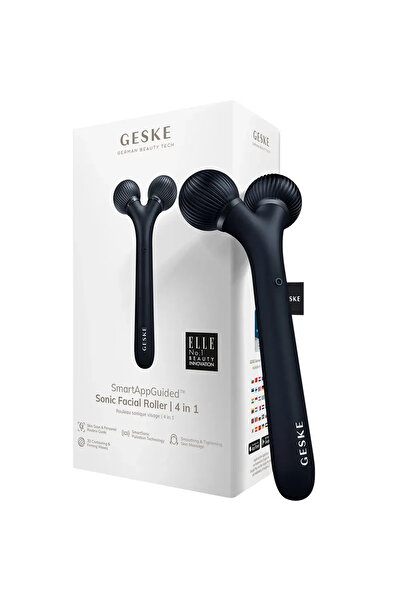 Geske Sonic Facial Roller 4 in 1 Facial Massager Black