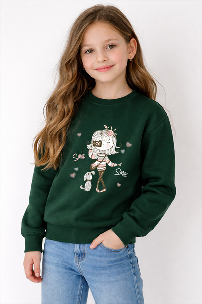 ADABEBEK Hanorac pentru copii cu imprimeu în stil premium 26021