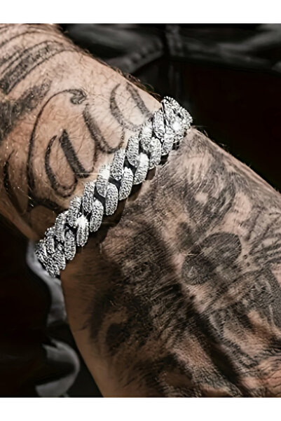 Take Two By Styli Rhinestone Crystal Curb Chain Bracelet