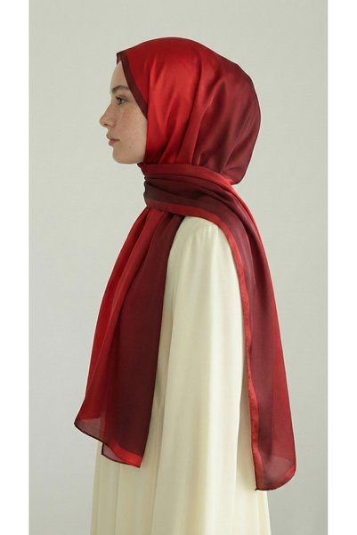 Karaca Si̇lva Degrade Sandy Shawl - Red