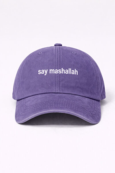 Tresore ''Say Mashallah'' Nakışlı Yıkamalı Şapka / ''Say Masallah'' Nakışlı W...