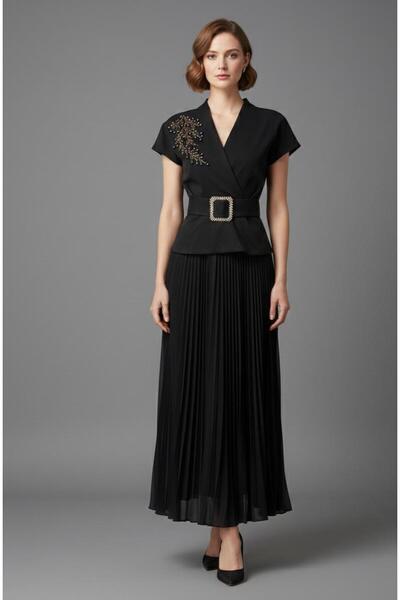 DAKEN فستان نسائي راقي اسود