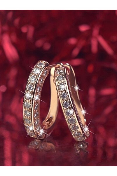 Take Two By Styli Rhinestone Hoop Earrings