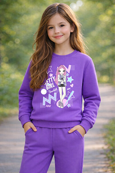 ADABEBEK سويت شيرت أطفال مطبوع عليه Premium Pretty Girl 27024