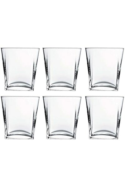 Pasabache Set of 6 Whisky Glasses Pasabahce Carre, 310ml