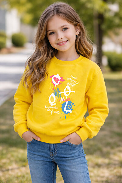 ADABEBEK Hanorac pentru copii, colorat, cu imprimeu în stil cool, premium 26102