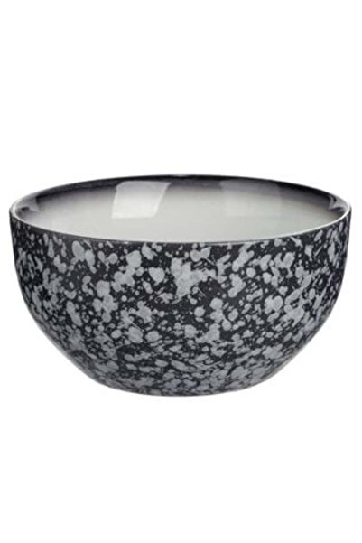 SHOPIENS Black Ceramic Bowl Stone Effect 650 ml