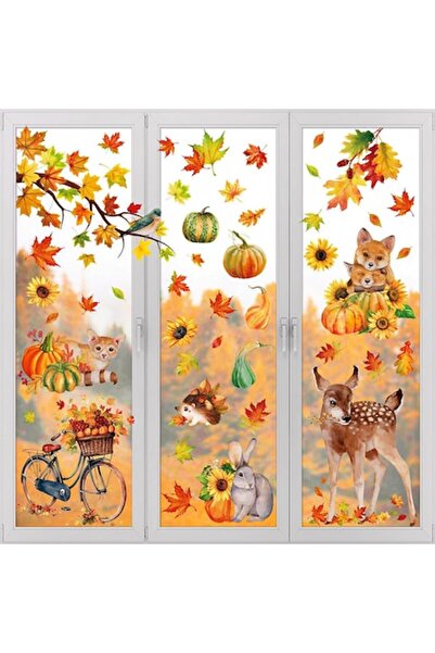 ALLURİNG Autumn Window Stickers Set