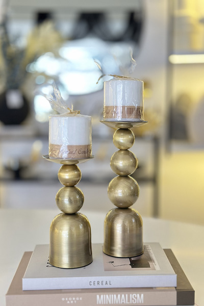 Shura Homeware Aris Mumluk Metal Eskitme Mumluk Ev Dekorasyonu