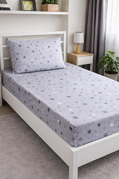 Design of colours Single Elastic Fitted Sheet and 1 Pillowcase