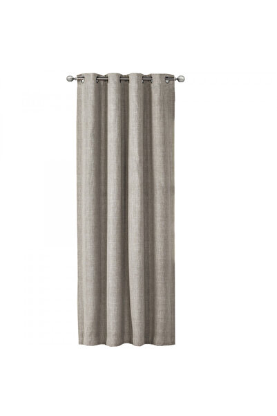 JEMIDI Elfie Opaque Curtain with Rings, 140 x 245 cm, Grey, Polyester, 55279....