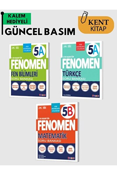 Fenomen Yayıncılık FENOMEN 5 SET ( FEN BİLİMLERİ - TÜRKÇE - MATEMATİK (B) SET )