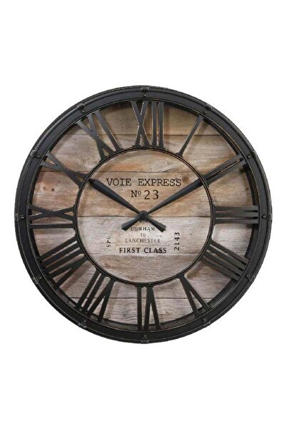 Generic Voie Express Vintage Round Analog Quartz Movement Wall Clock Black an...