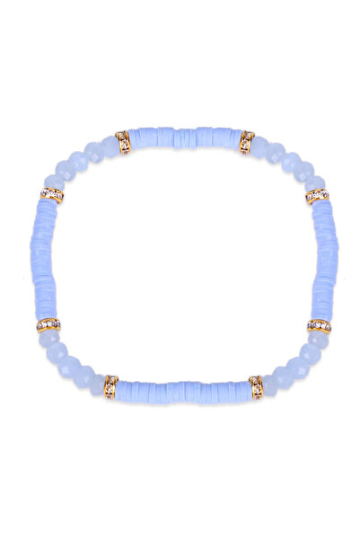 EFAYN.RO Bratara dama, model vara, mana sau glezna, din margele, mov deschis,...