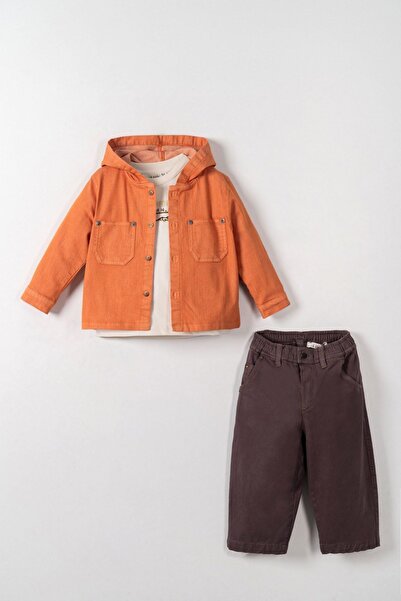 HAUSEkids 1-4 Years Old Rain Forest Boy's 3-Piece Set-Tile