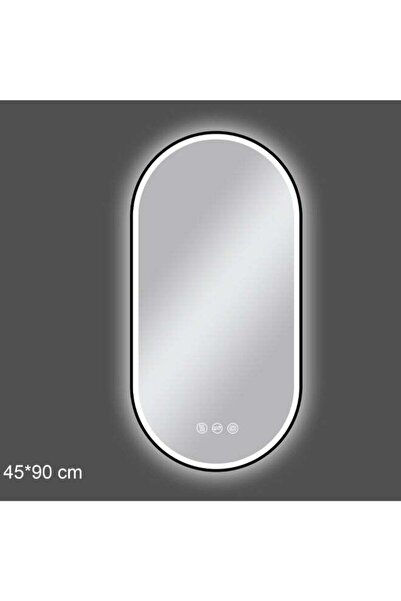 Generic Aqua Drop Oblong Copper Free Environmental Bathroom LED Mirror Black ...