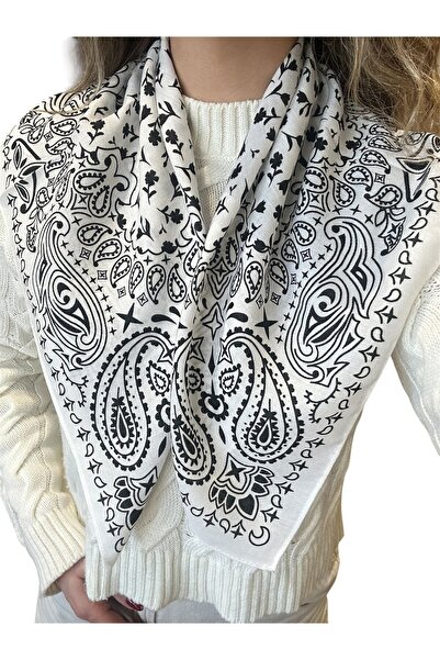 BYYEŞO Eșarfă cu model 65*65 Portocalie