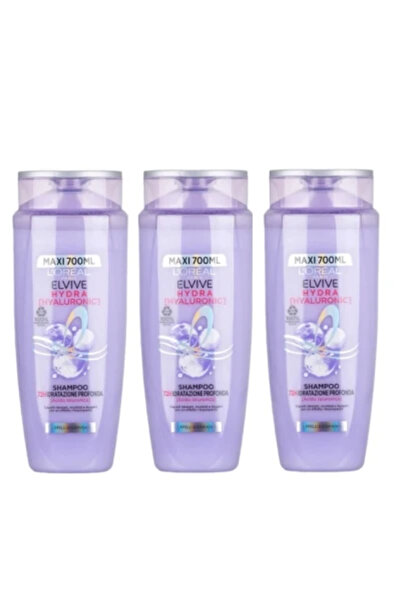 L'Oreal Paris Promo Pack 3 X L'Oreal Elvive Hyaluron Plump Shampoo 700ml