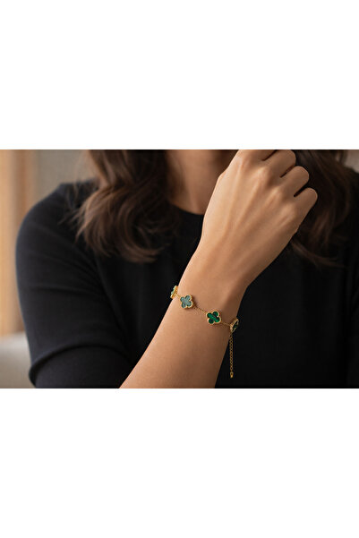 NO BRAND Steel bracelet - inspired by Van Cleef designs