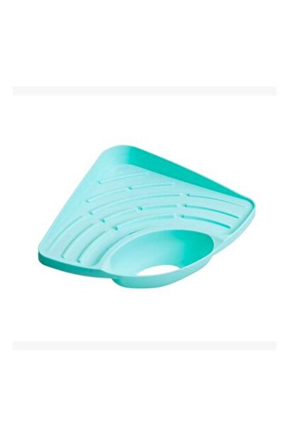 zola Organizator de colț pentru chiuvetă, cu scurgere, plastic, fixare cu ven...