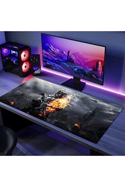 PATRON Halı MU_229 Bilgisayar Mause Pad Kaymaz Pvc Deri Taban , A Kalite Ürün