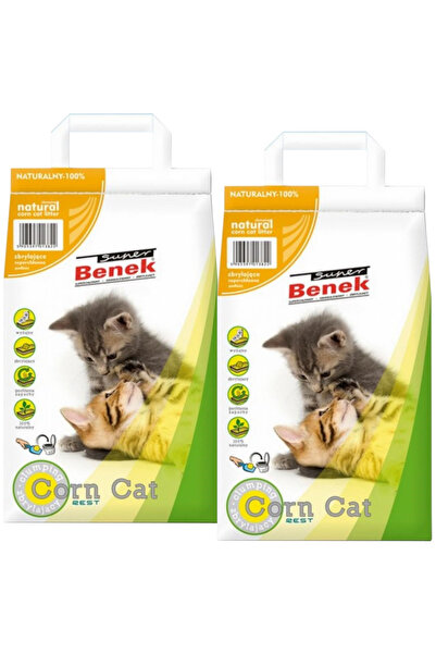 Certech Super Benek Corn Cat - așternut pentru pisici de porumb 2x14L