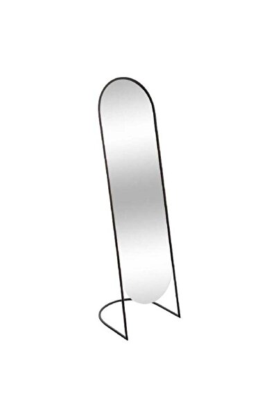Generic مرآة أرضية معدنية مستطيلة الشكل من Atmosphera، سوداء وشفافة، مقاس 140...