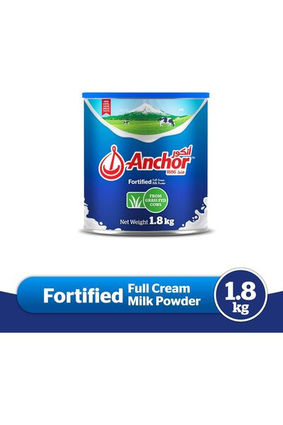 Anchor Milk Powder, Full Cream, Fortified with Vitamins & Minerals, No Preser...