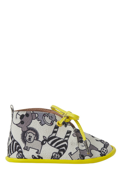 ToH Shoes Pantofi Urban Baby Piele Cartoon - Yellow