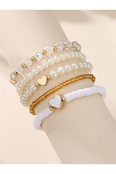 Take Two By Styli Set of 5 - Embellished Beaded Bracelet